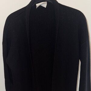 Aritzia Wilfred Black Open Front Cardigan